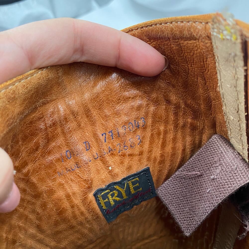 Frye cognac brown vintage leather campus boots - Picture 6 of 8